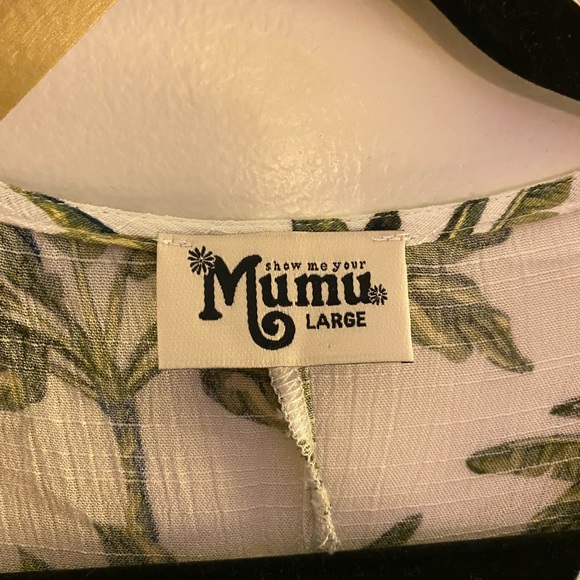 Show Me Your Mumu Tropical Palm Tree Dress, Beach Cover Up - Picture 3 of 7